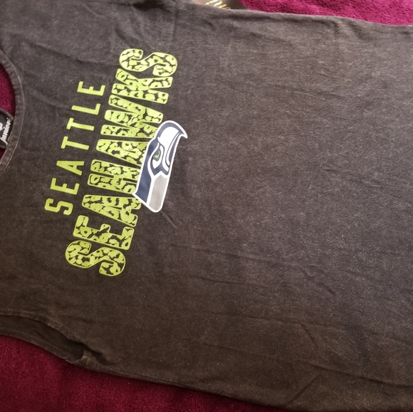 SEATTLE SEAHAWKS RAZORBACK SHIRT - Picture 2 of 5